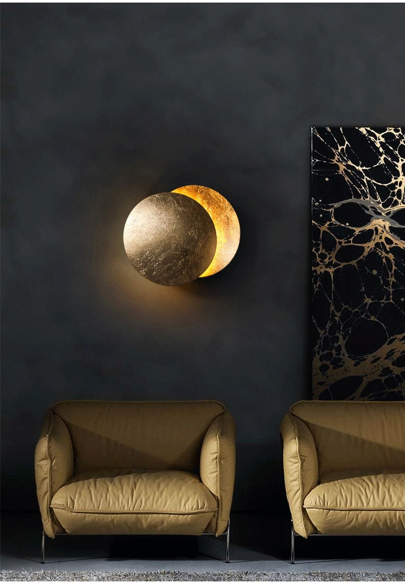 Solar Eclipse Sconce -- Nordic Modern LED Wall Lamp